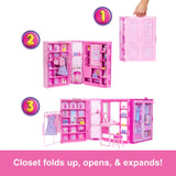 Barbie Dream Closet Doll Playset And Accessories