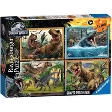 Ravensburger Jurassic World Bumper Puzzle Pack 4x100p
