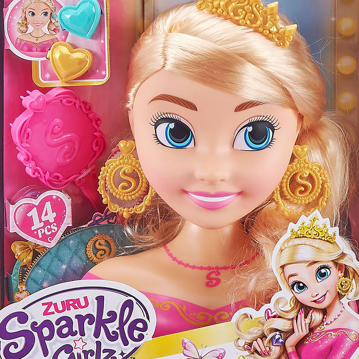Sparkle Girlz Styling Princess Head Playset