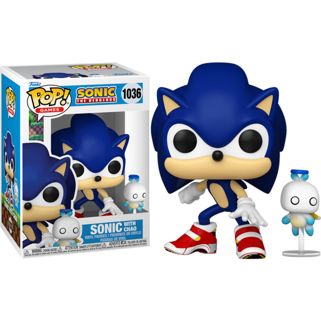 Funko Sonic the Hedgehog Sonic with Hero Chao Pop! Vinyl #1036