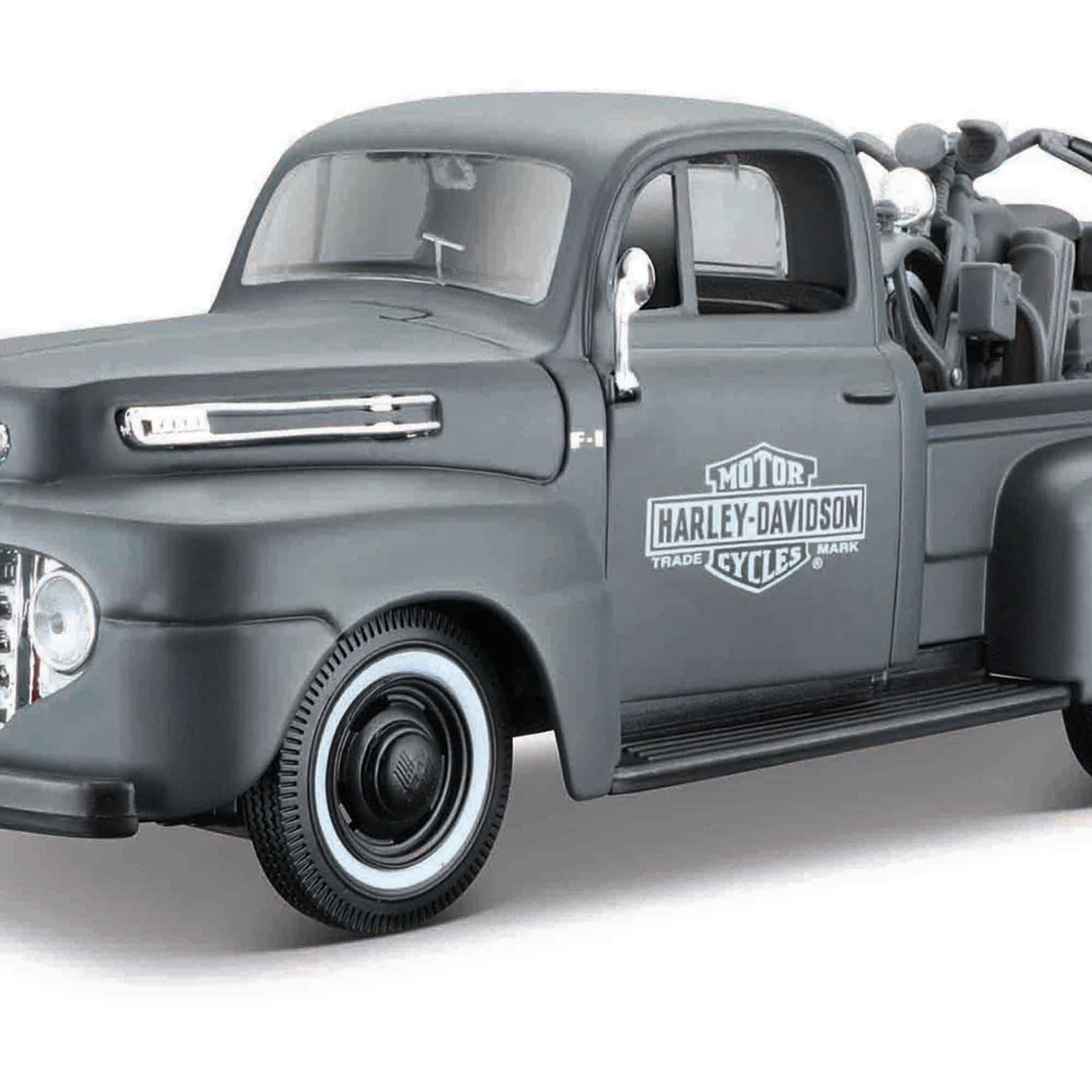 Maisto 1:24 Harley D 1948 Ford F-1 Pickup + 1942 WLA Flathead