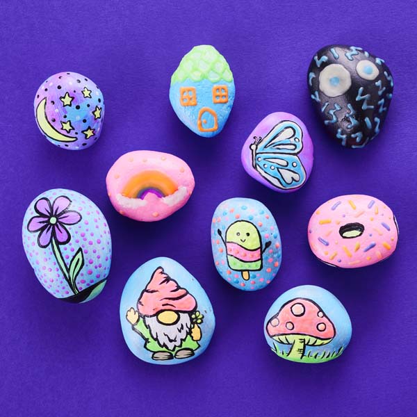 Faber-Castell Creativity for Kids Glow in the Dark Rock Painting Kit