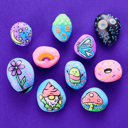 Faber-Castell Creativity for Kids Glow in the Dark Rock Painting Kit