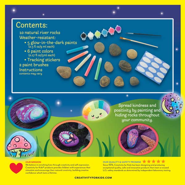Faber-Castell Creativity for Kids Glow in the Dark Rock Painting Kit
