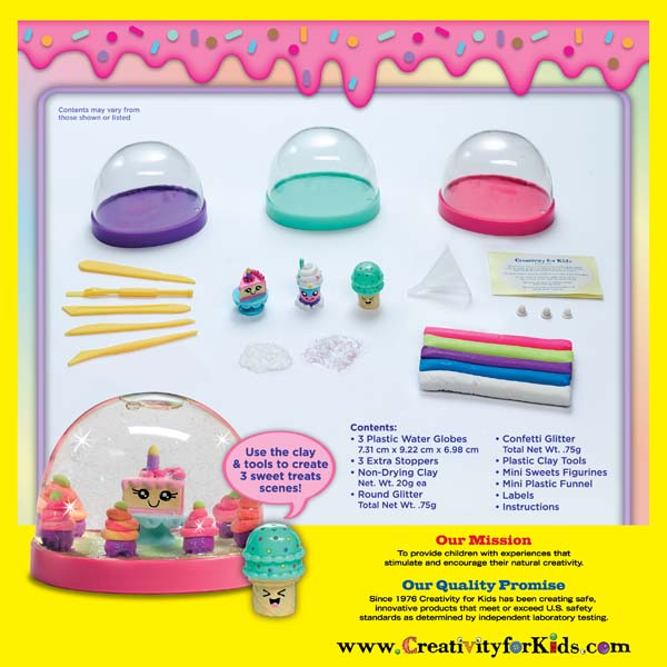 Faber-Castell Creativity for Kids Make your Own Water Globes Sweet Treats