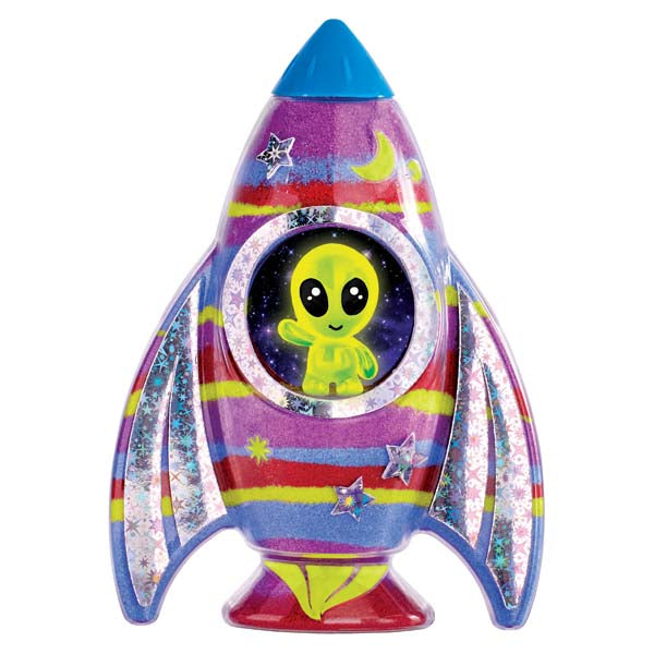 Faber-Castell Creativity for Kids Glow in the Dark Sand Art Rocket Kit