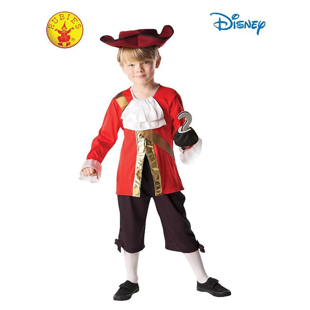 Rubies Captain Hook Child Costume, Red (5-6 years)