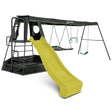 Lifespan Kids Pallas Play Tower with Metal Swing Set in Yellow Slide