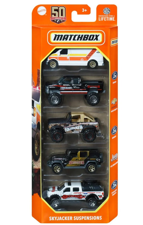 Matchbox 5-Pack Skyjacker Suspensions