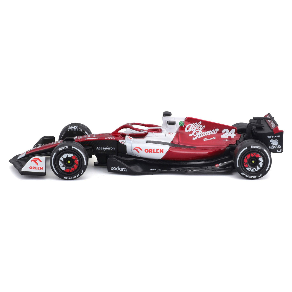 Bburago 1:43 2022 F-1 Alfa Romeo C42 #24 Zhou