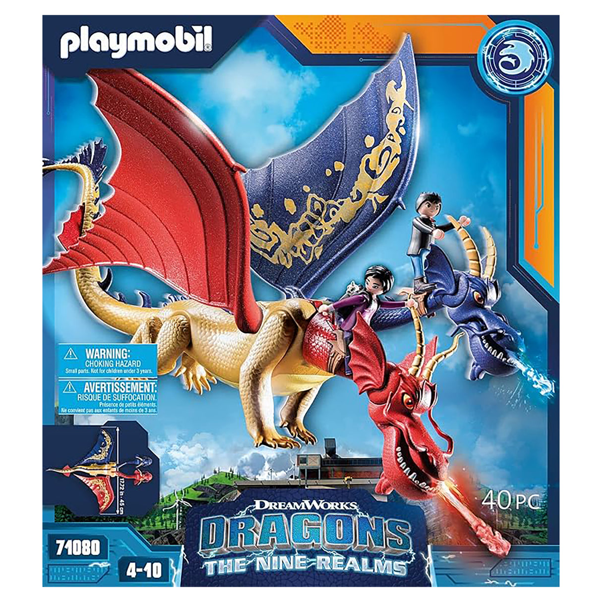 Playmobil Dragon The Nine Realms - Wu & Wei with Jun (40 pieces)