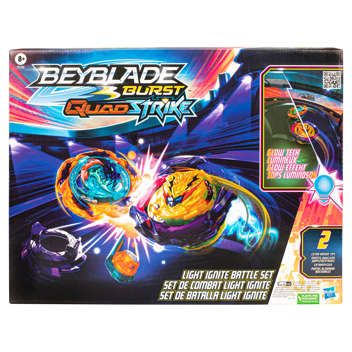 Beyblade Quadstrike Light Ignite Battle Set