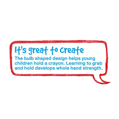 Little Creatives Easy Grasp Bulb Crayons Pack of 4