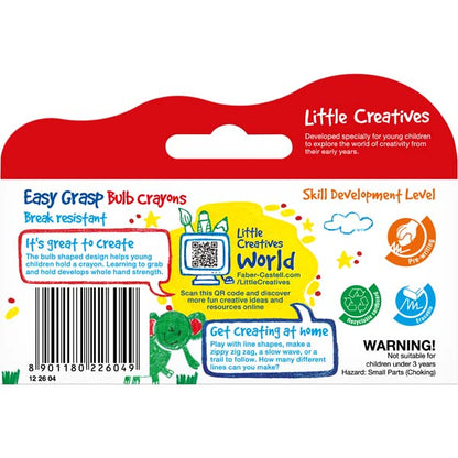 Little Creatives Easy Grasp Bulb Crayons Pack of 4