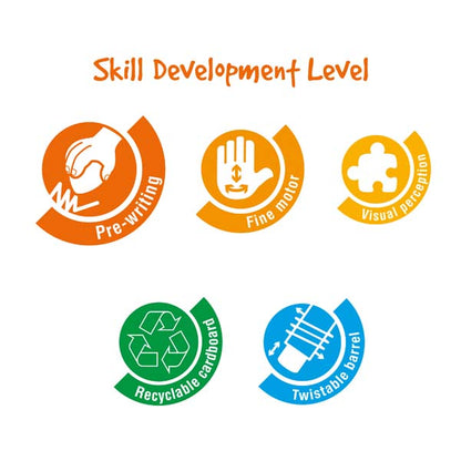 Little Creatives Jumbo Creamy Crayons Pack of 6