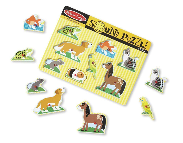 Melissa & Doug Pets Sound Puzzle (8-pieces)