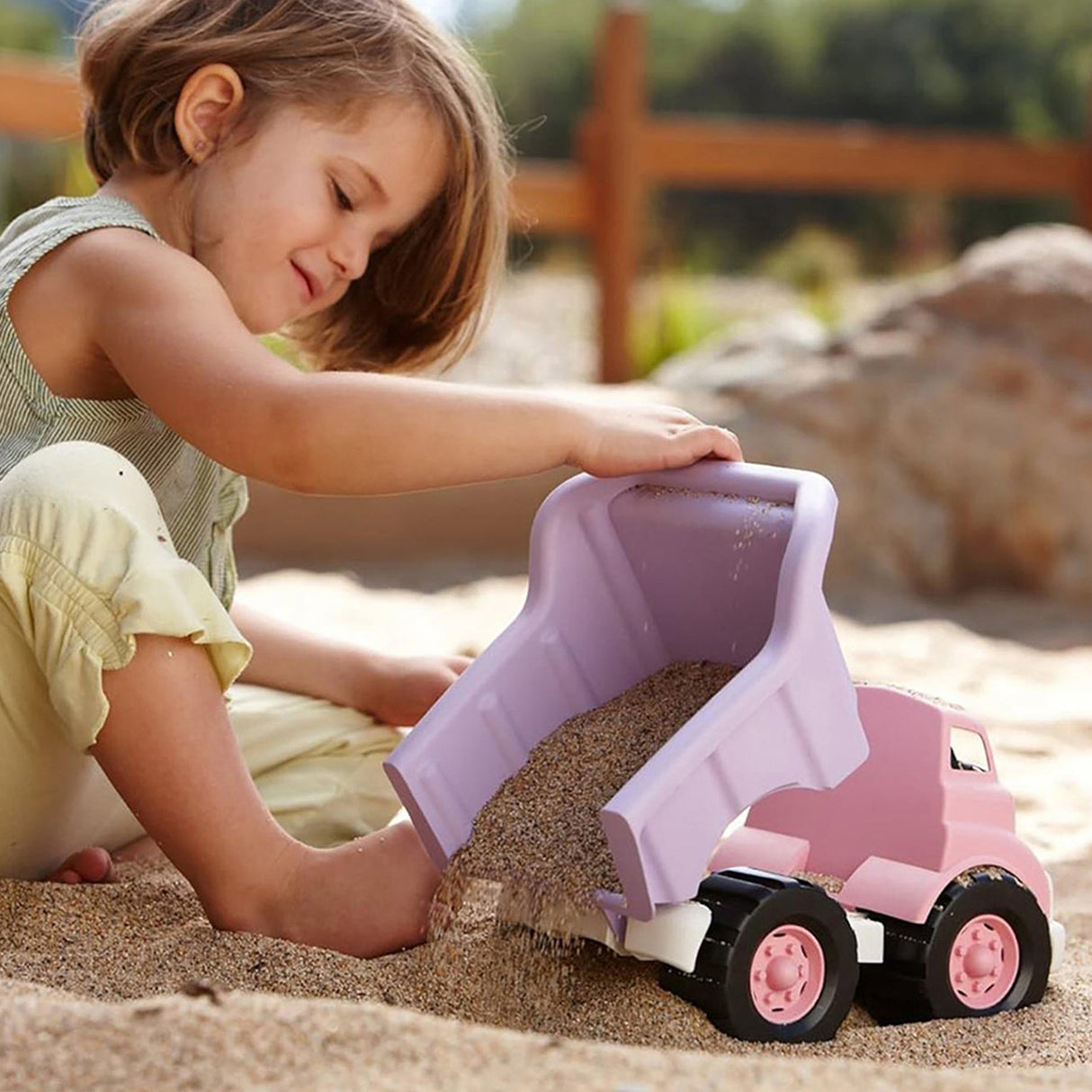 Green Toys Dump Truck Pink