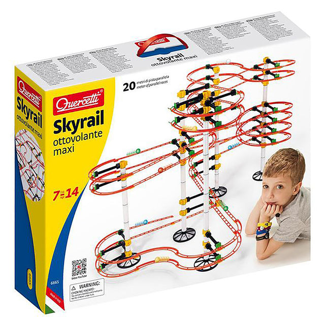 Quercetti Skyrail Ottovolante Maxi Marble Run Playset