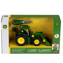 John Deere 1:24 6215R Buildable Tractor with Front Loader & Weight