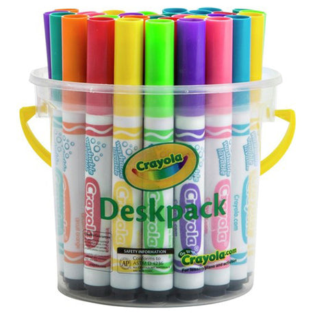 Crayola 32 Bright Ultra-Clean Washable Markers Deskpack