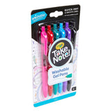 Crayola Take Note Washable Gel Pens (Pack of 6)