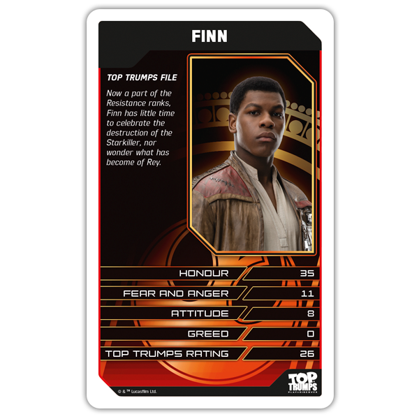 Top Trumps Star Wars The Last Jedi Specials Card Game