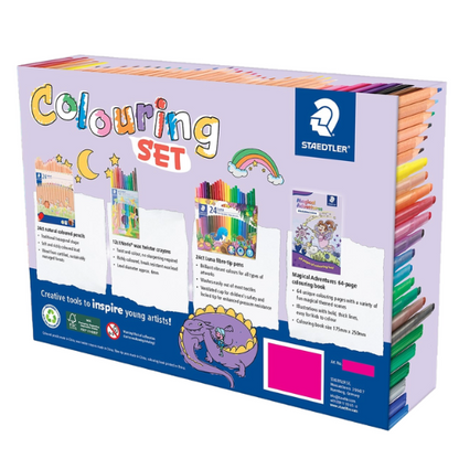 White Smoke Staedtler Magical Adventures Colouring Set Kids Colouring Books