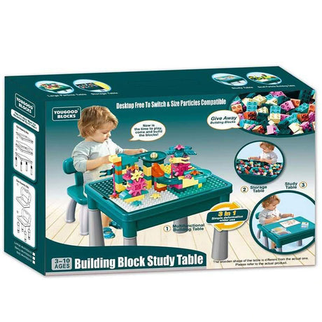 3 in 1 Building Blocks Study Table