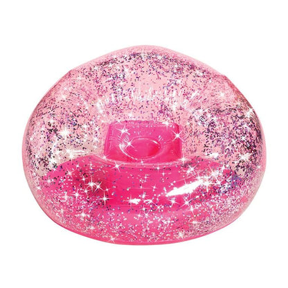 Pink Glitter Confetti Inflatable Chair