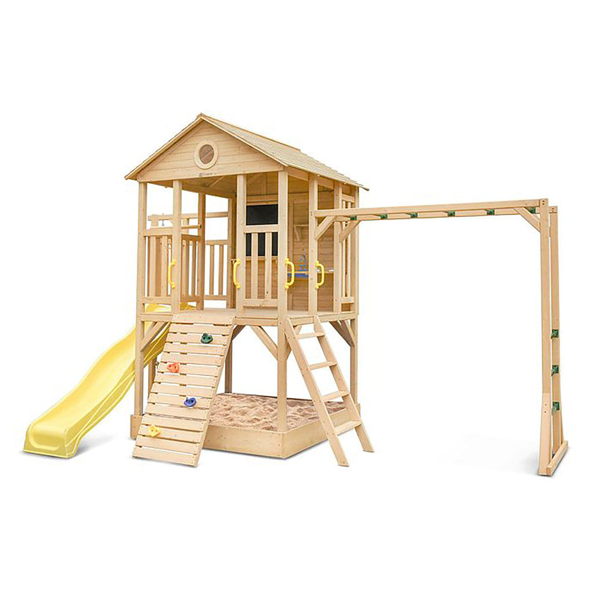 Lifespan Kids Kingston Cubby House with Slide, Yellow