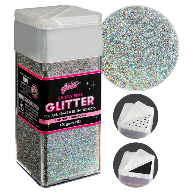 Illusions E X tra Fine Ordinary glitter 0.2mm-Bling Holographic (120g)