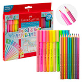 Faber Castell Pastel & Neon Inspiration Set, (Box of 20)