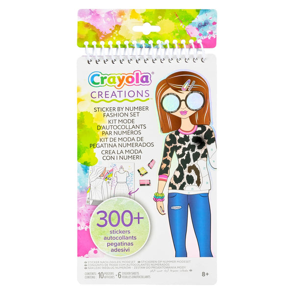 Crayola Creations - Kit Dessin Collection De Mode Glam Avec Pochoirs Et Stickers, Dès 8 Ans - 9