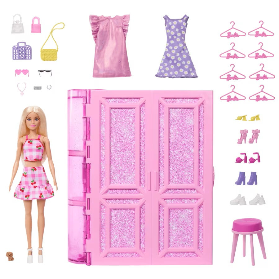 Barbie Dream Closet Doll Playset And Accessories