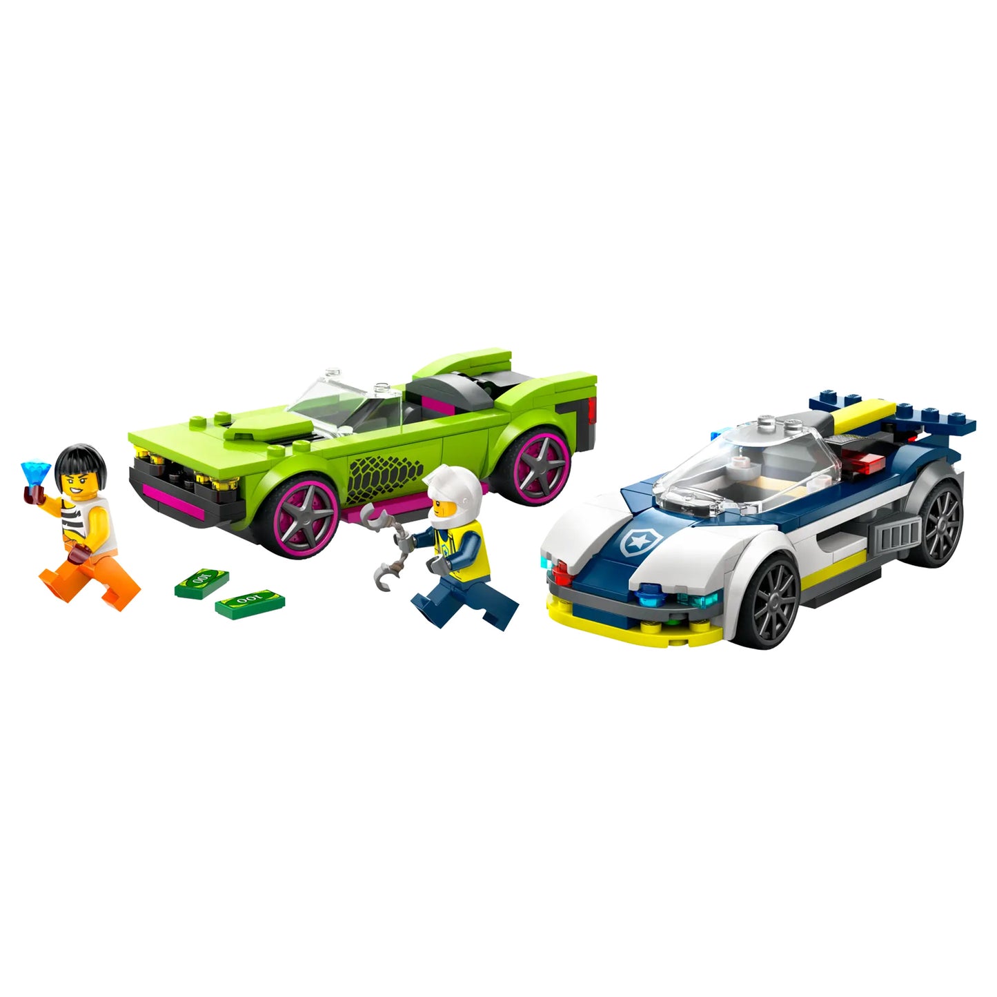 LEGO City Police Car and Muscle Car Chase 60415, (213-pieces)