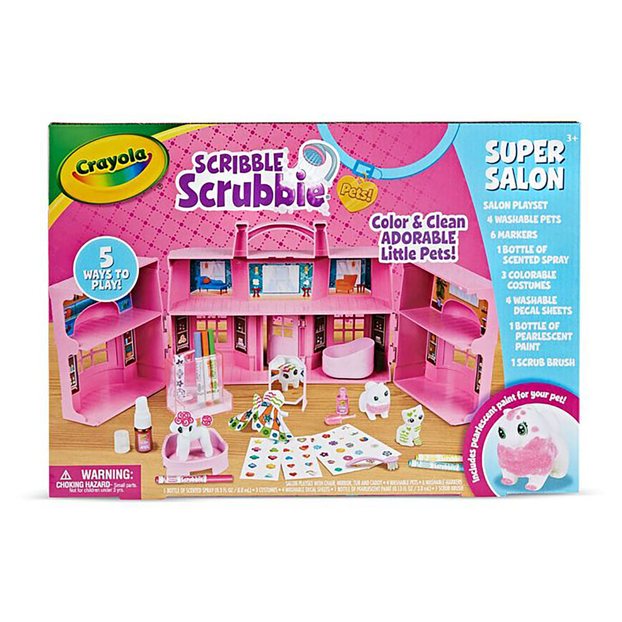 Crayola Scribble Scrubbie Pets Super Salon Set