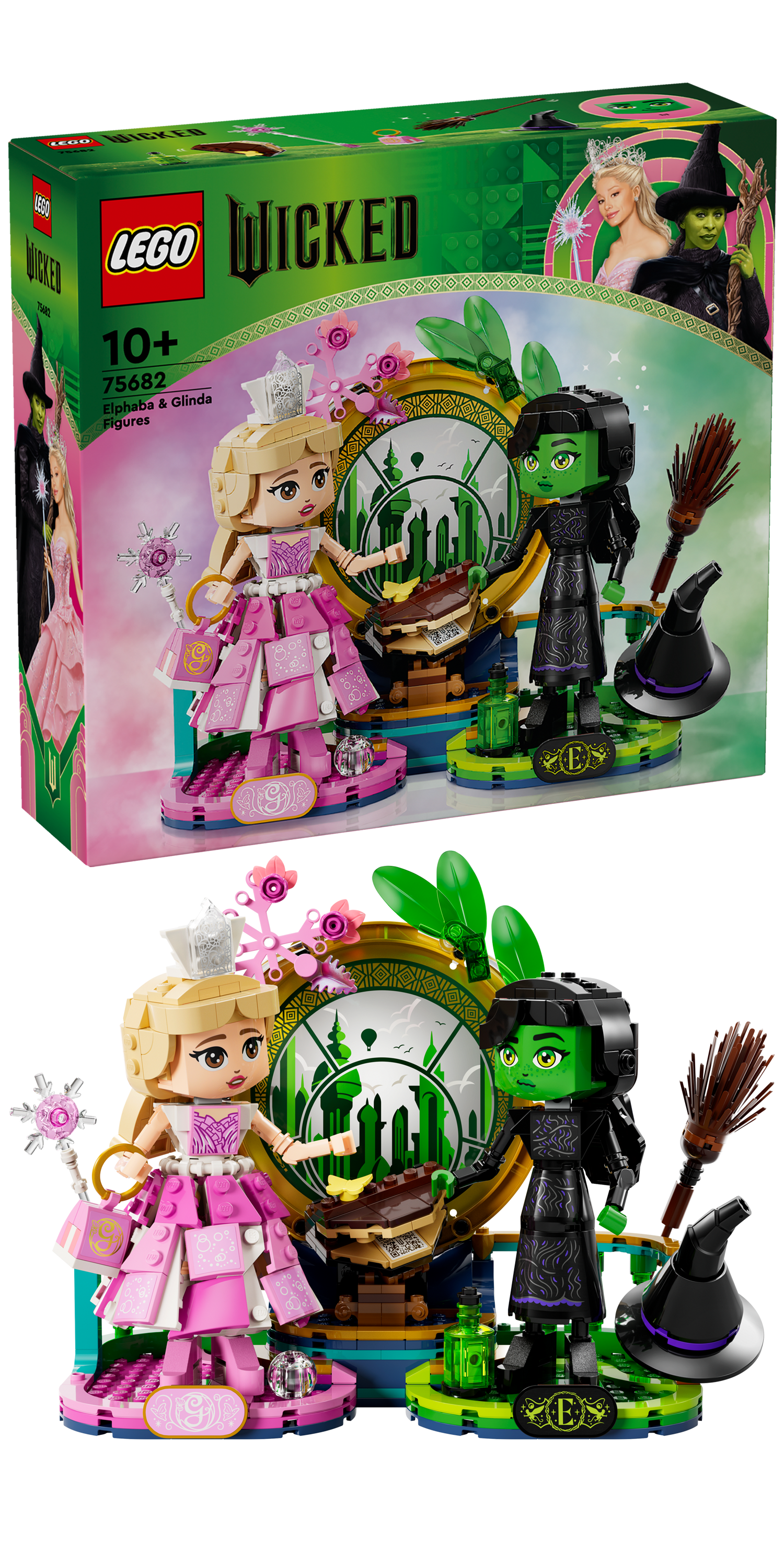 LEGO Wicked Elphaba & Glinda Figures 75682, (558-pieces)