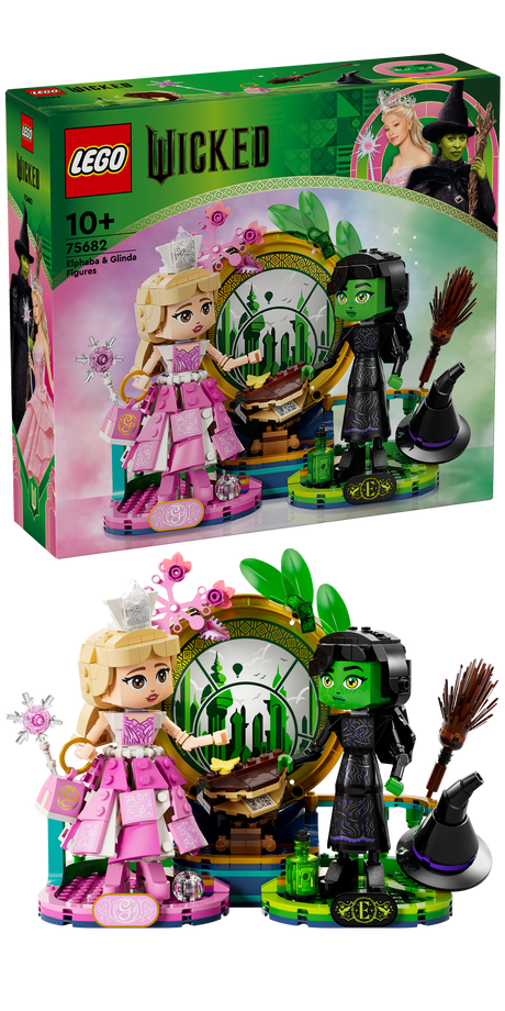 LEGO Wicked Elphaba & Glinda Figures 75682, (558-pieces)