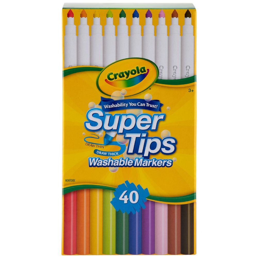 Crayola 40ct SuperTips Washable Markers Share Pack