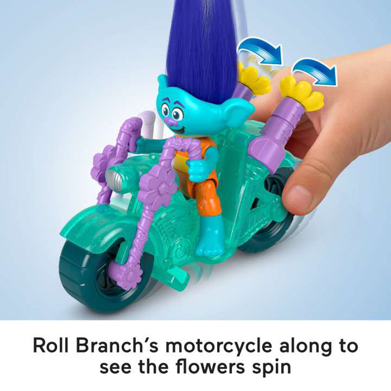 Trolls Sparkle and Roll Pack, Poppy Branch and Guy Diamond 6-Piece Figure Set