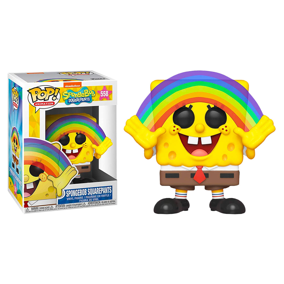 Funko SpongeBob Squarepants - SpongeBob Squarepants with Rainbow Pop! Vinyl Figure