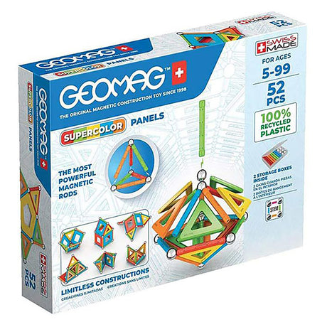 Geomag Supercolours Panels Magnetic Building Set (52 pieces)