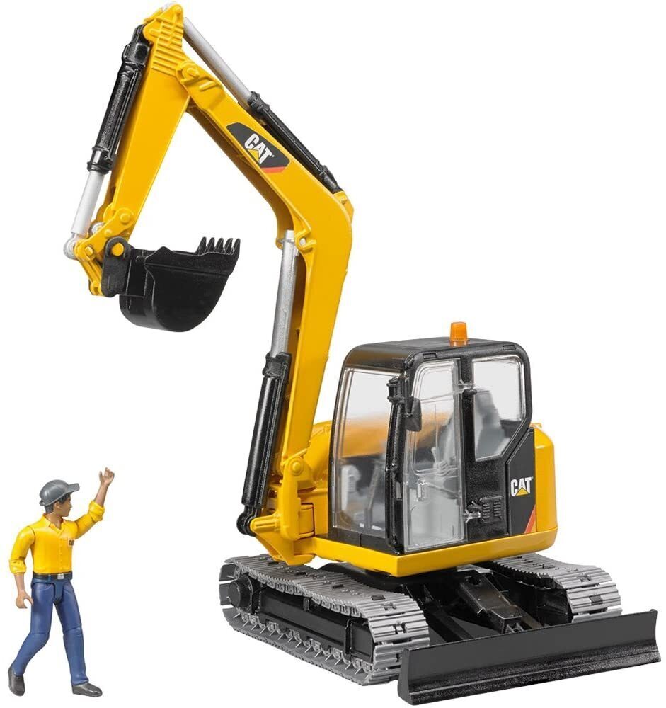 Bruder Caterpillar Mini Excavator with Worker