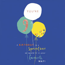 Hallmark Happy Balloons You’re 9! Greeting Card