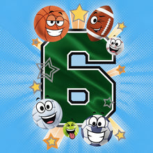 Hallmark Sports Balls You're 6! Greeting Card