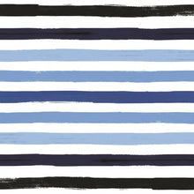 Hallmark Blue Stripes Flat Wrap