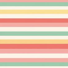 Hallmark Pastel Stripes Flat Wrap