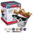 Art Star Halloween Paint Your Own Ceramic Skull with Crown Decoration (15.2 x 11.2 x 12.1cm)