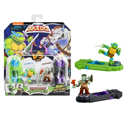 Akedo Teenage Mutant Ninja Turtles S1 Leonardo Vs Rocksteady