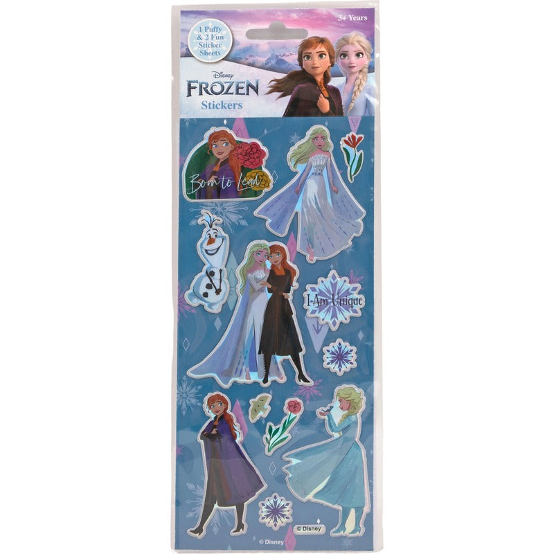 Frozen 2 Sticker Collection Frozen 2 Stickers 3Pk Puffy – Toys